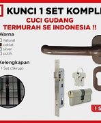 Kunci Pintu Kayu Tanpa Handle